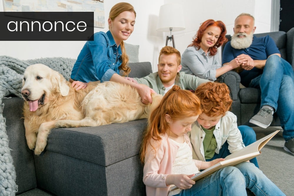 Familie i sofaen