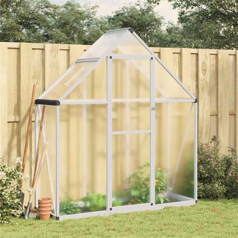 vidaXL smalt drivhus med fundamentramme, 169 × 58 cm