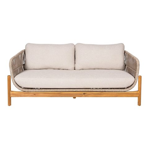 Terracina loungesofa i akacie og reb, 175 cm