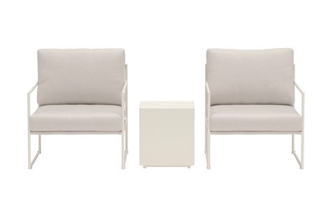 Lissabon loungesæt, 2 pladser og bord, beige