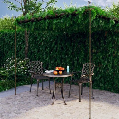 vidaXL pergola i jern, 4 × 3 m