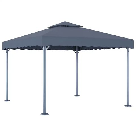vidaXL pavillon i alu og stål, 3 × 3 m