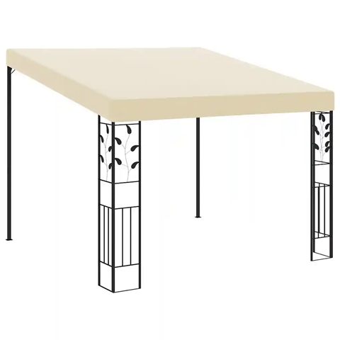 vidaXL vægmonteret pavillon, 3 × 3 m