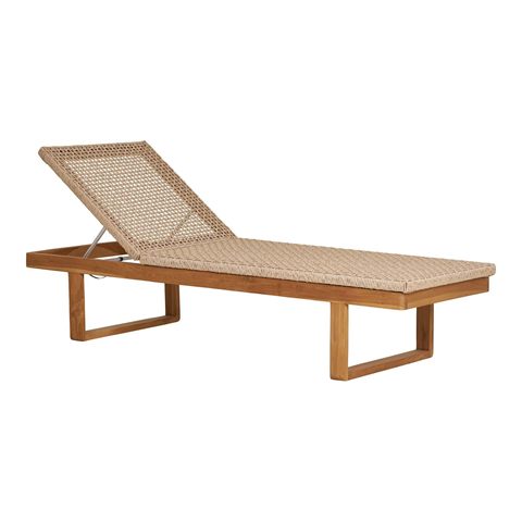 House Nordic Derby solseng i teak og polyrattan, 190 cm